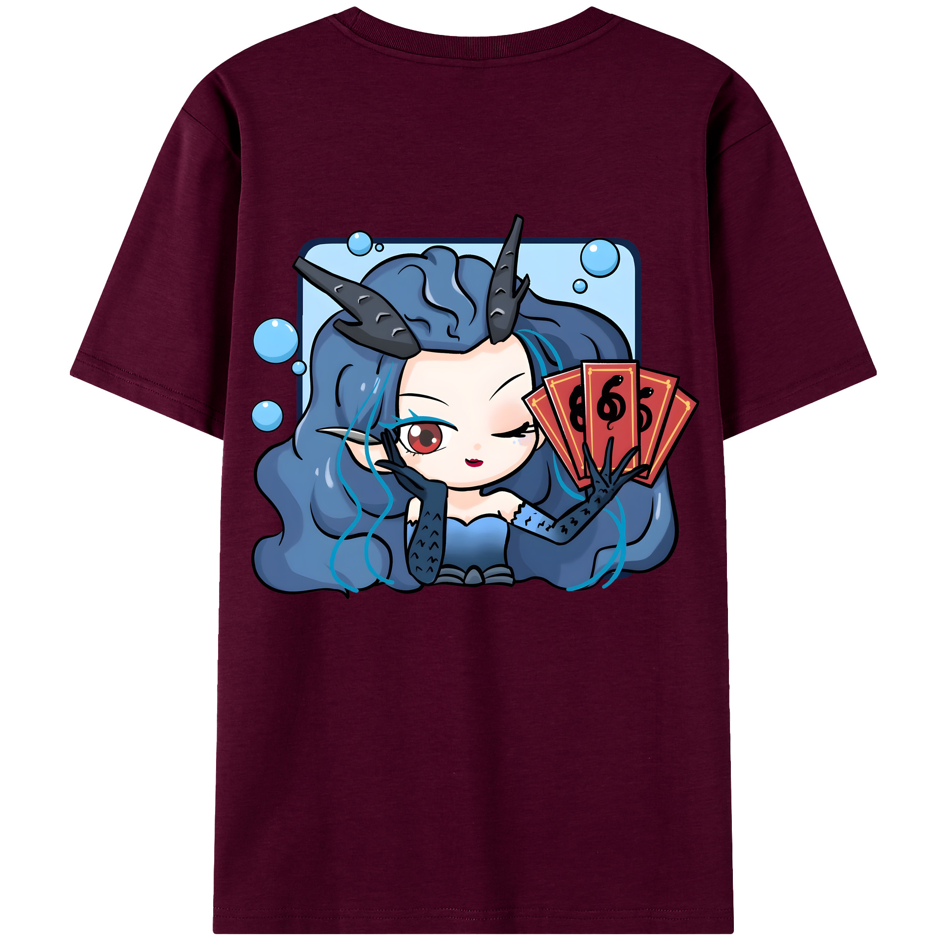 （画像用） Ne Zha 2 ナタ 魔童の大暴れ レディース半袖Tシャツ(バックプリント)